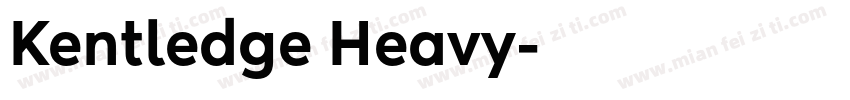 Kentledge Heavy字体转换